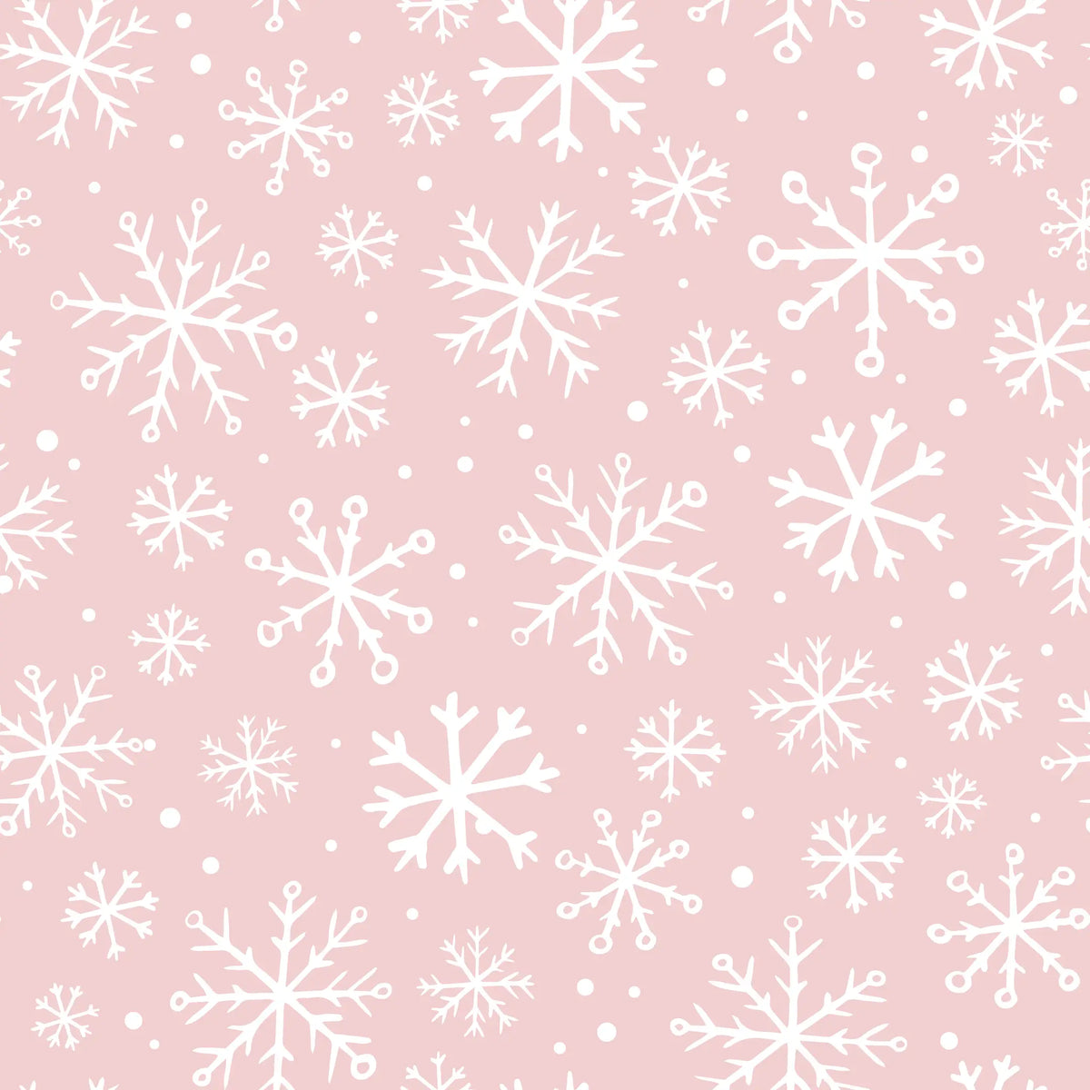 Santa and Snowflakes - Double-Sided Christmas Paper