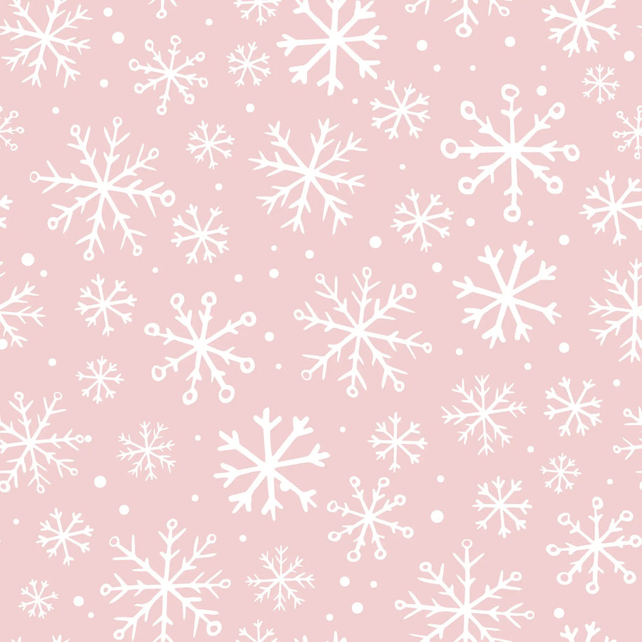 Santa and Snowflakes - Double-Sided Christmas Paper