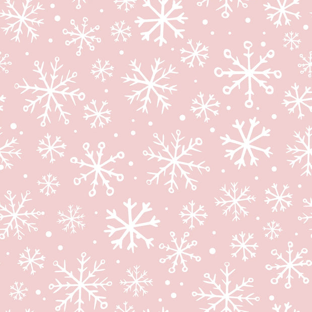 Santa and Snowflakes - Double-Sided Christmas Paper