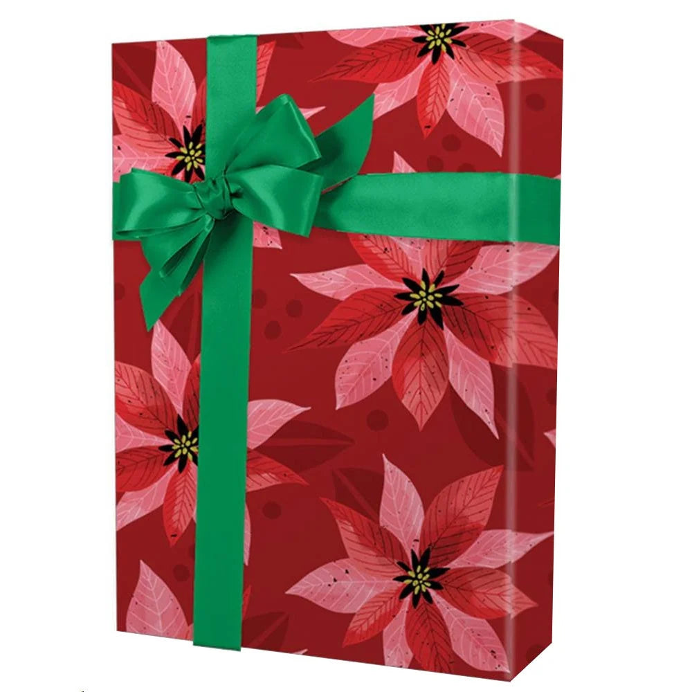 Poinsettias Gift Wrap