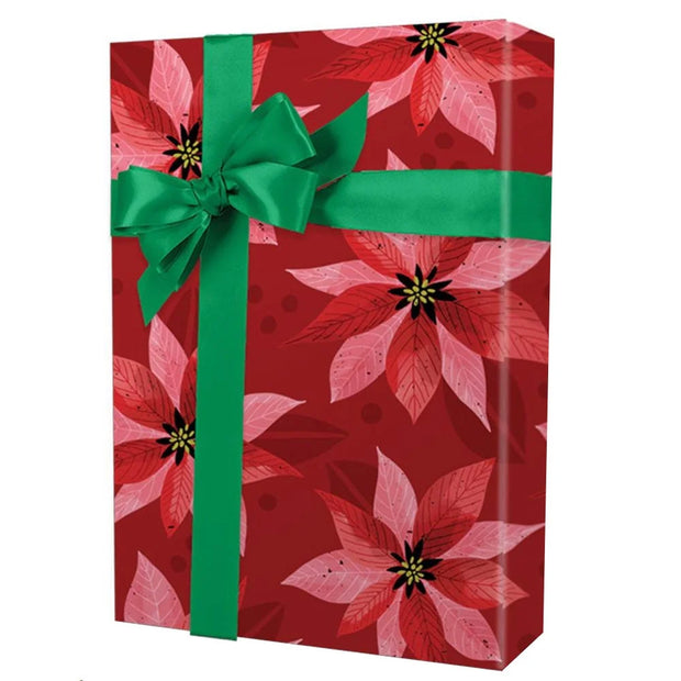 Poinsettias Gift Wrap