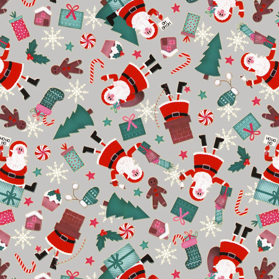 Santa in a Box Gift Wrap