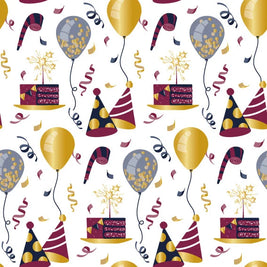 Cakes & Balloons Birthday Gift Wrap