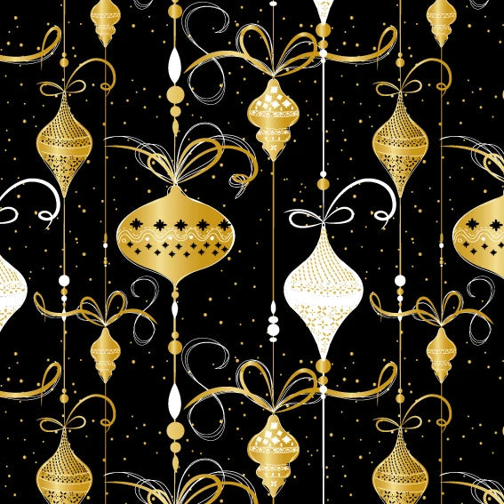 Retro Ornaments Christmas Gift Wrap