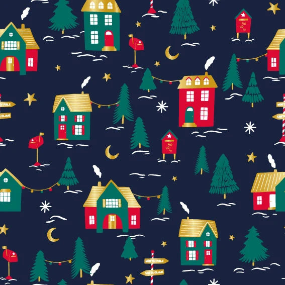 Noel Village Gift Wrap