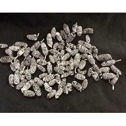 Birch Pine Pods - Frosted White