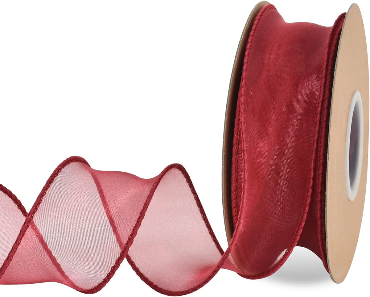 Ruban en organza filaire - 3,8 cm (+ options)
