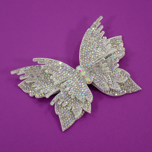 Applique papillon en strass - 3D (+ Options)