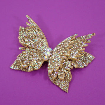 Applique papillon en strass - 3D (+ Options)