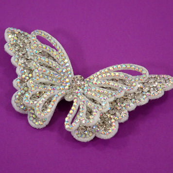 Applique papillon en strass - 3D (+ Options)