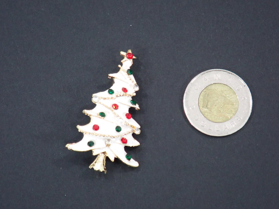 Broches, thème Noël, strass (+ options)