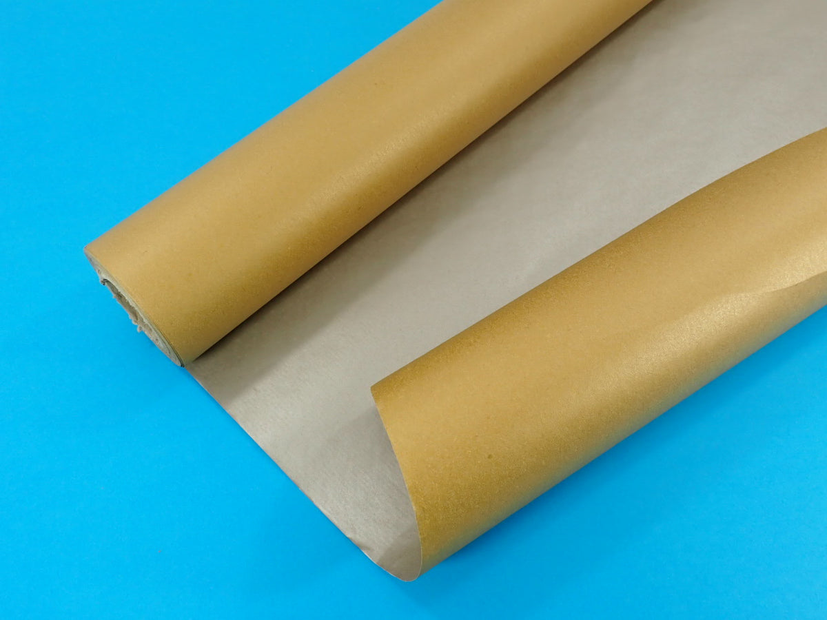 Kraft Paper Gift Wrap, Double Sided, Gold & Silver