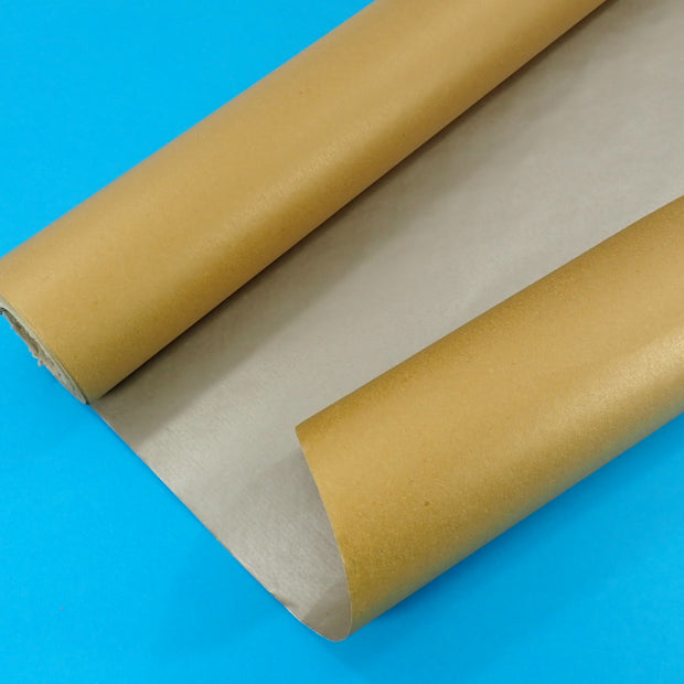 Kraft Paper Gift Wrap, Double Sided, Gold & Silver