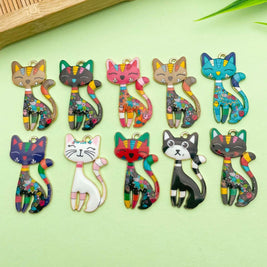 Cartoon Cat Charms (+ Options)