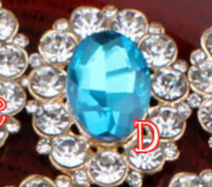 Large Faceted Flatback Cabochon with Rhinestone Accents (+ Options)