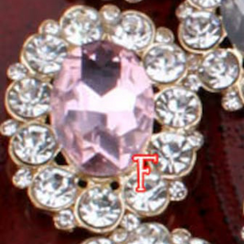 Large Faceted Flatback Cabochon with Rhinestone Accents (+ Options)