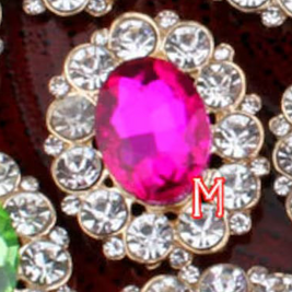 Large Faceted Flatback Cabochon with Rhinestone Accents (+ Options)