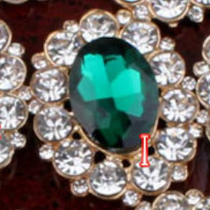 Large Faceted Flatback Cabochon with Rhinestone Accents (+ Options)