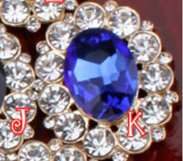 Large Faceted Flatback Cabochon with Rhinestone Accents (+ Options)