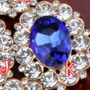 Large Faceted Flatback Cabochon with Rhinestone Accents (+ Options)