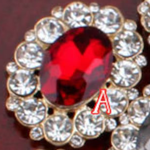 Large Faceted Flatback Cabochon with Rhinestone Accents (+ Options)