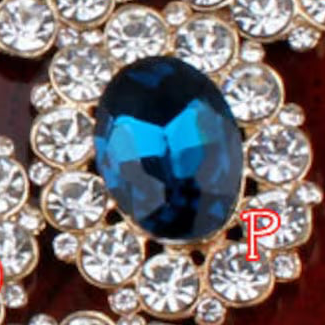Large Faceted Flatback Cabochon with Rhinestone Accents (+ Options)