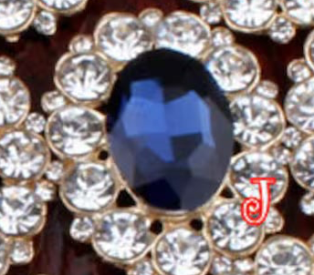 Large Faceted Flatback Cabochon with Rhinestone Accents (+ Options)