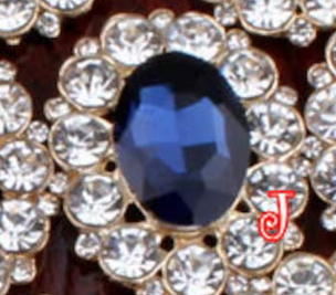 Large Faceted Flatback Cabochon with Rhinestone Accents (+ Options)