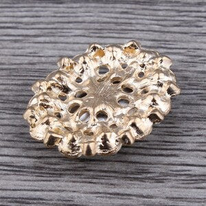 Large Faceted Flatback Cabochon with Rhinestone Accents (+ Options)